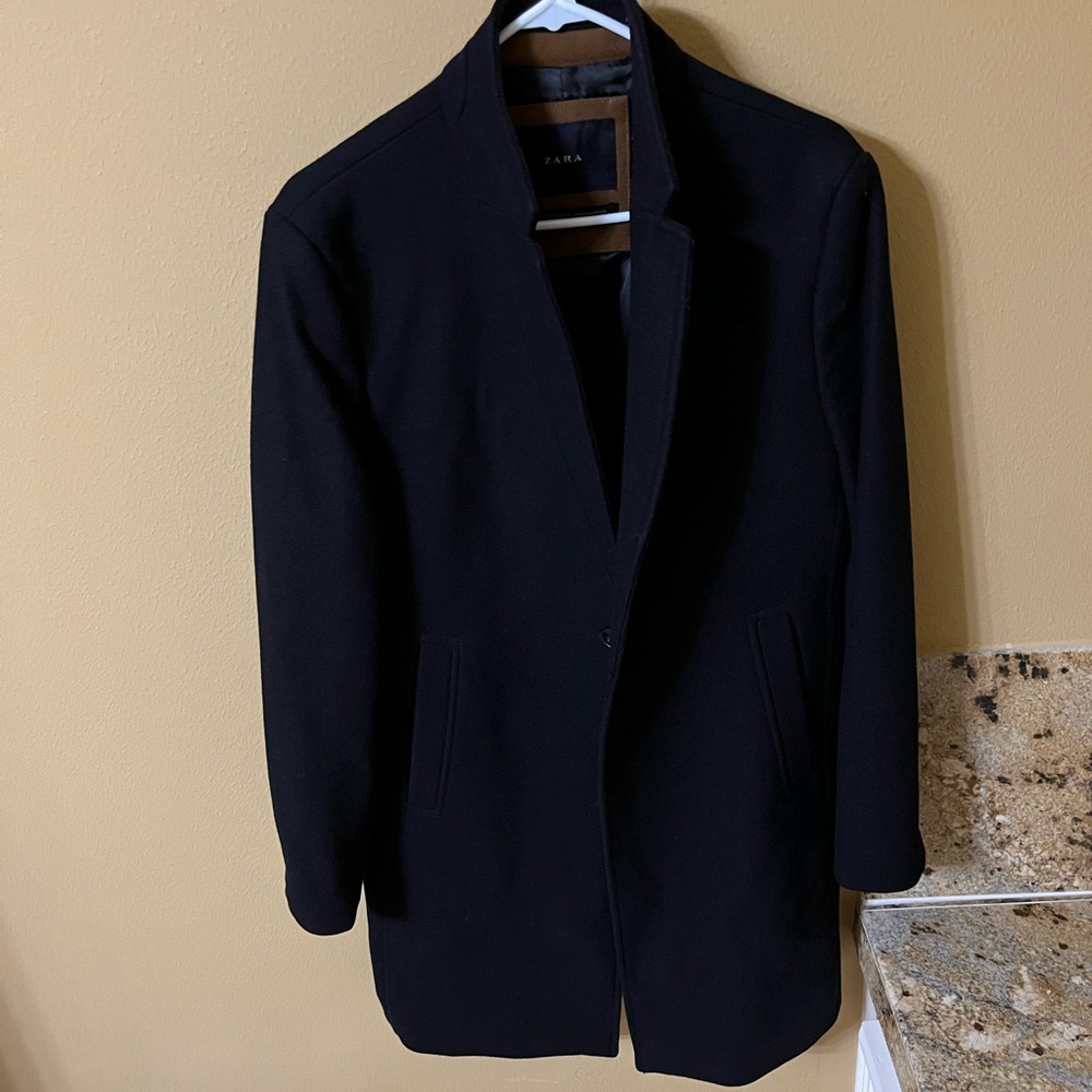 Zara black long coat